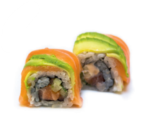 M07. Saumon concombre sauce épicée + ext. : saumon avocat